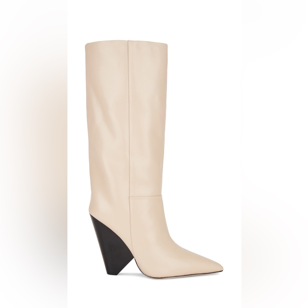 Raye Angle Boot in Beige size 6.5